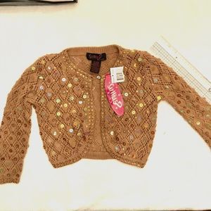 Brown Sweater,Copped, Girls Sequence, fancy